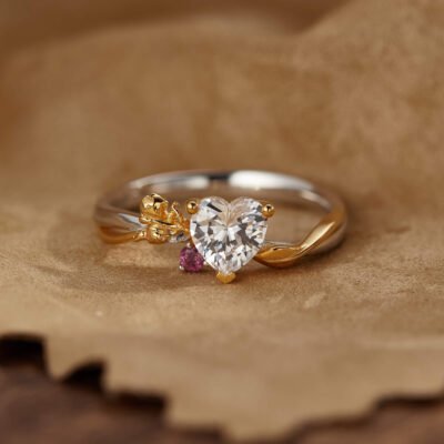 Cupid Heart - Cut Sterling Silver Ring