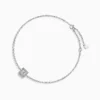 Radiant Moissanite Infinity Bracelet