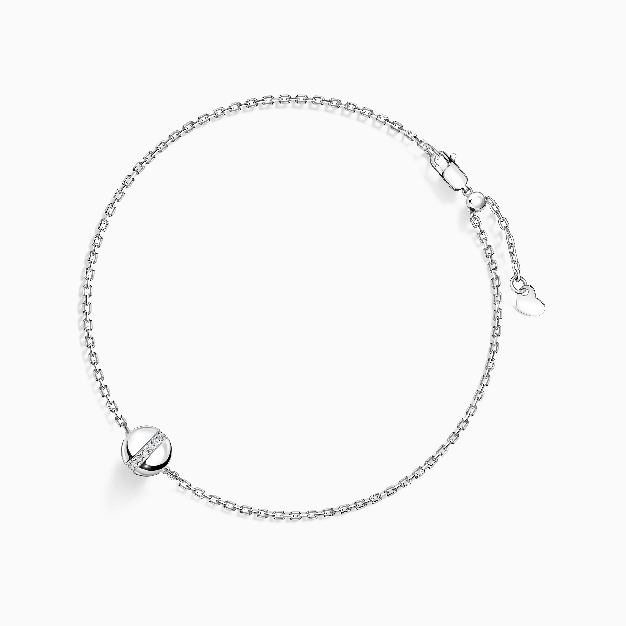 Radiant Circle Moissanite Bracelet