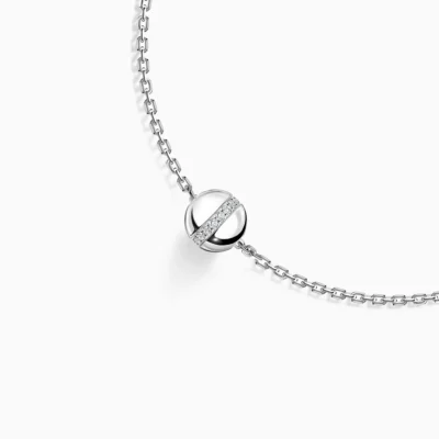 Alternative view of Radiant Circle Moissanite Bracelet