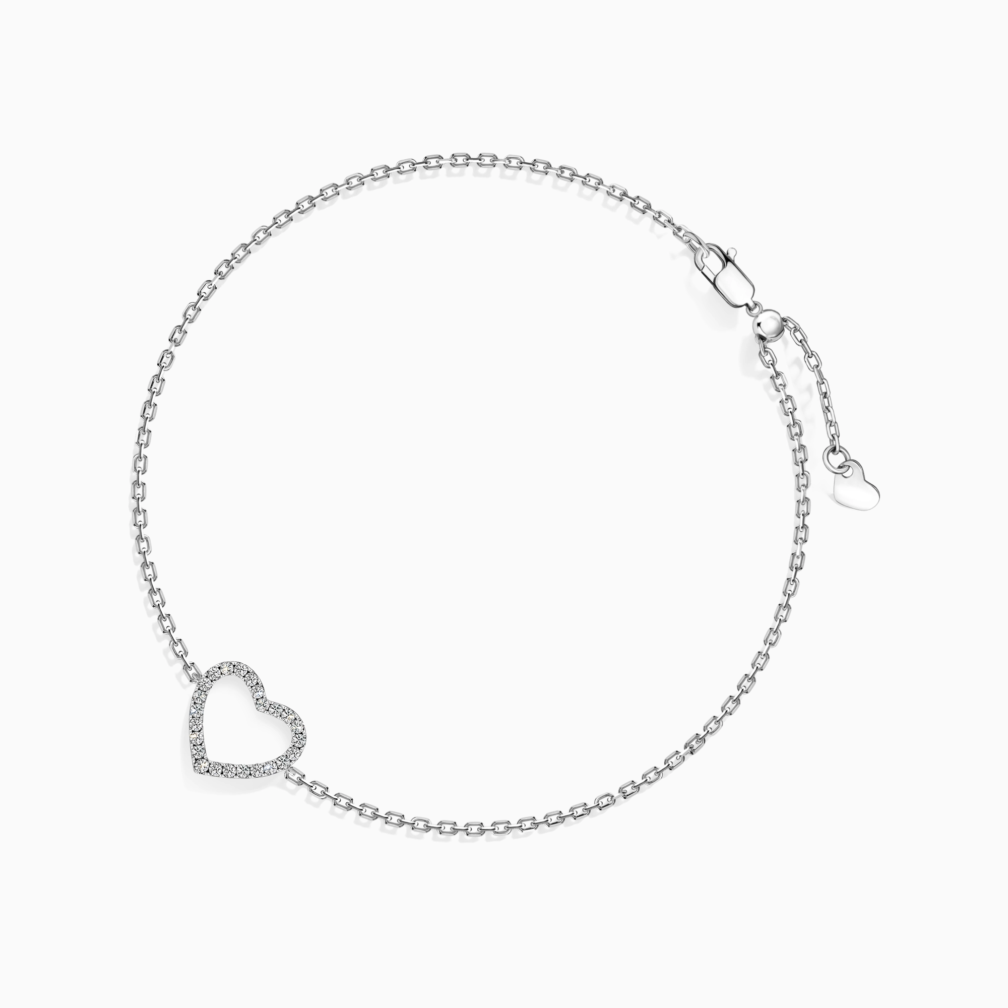 Sparkling Heart Moissanite Bracelet