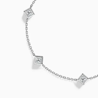 Alternative view of Dazzling Square Moissanite Bracelet