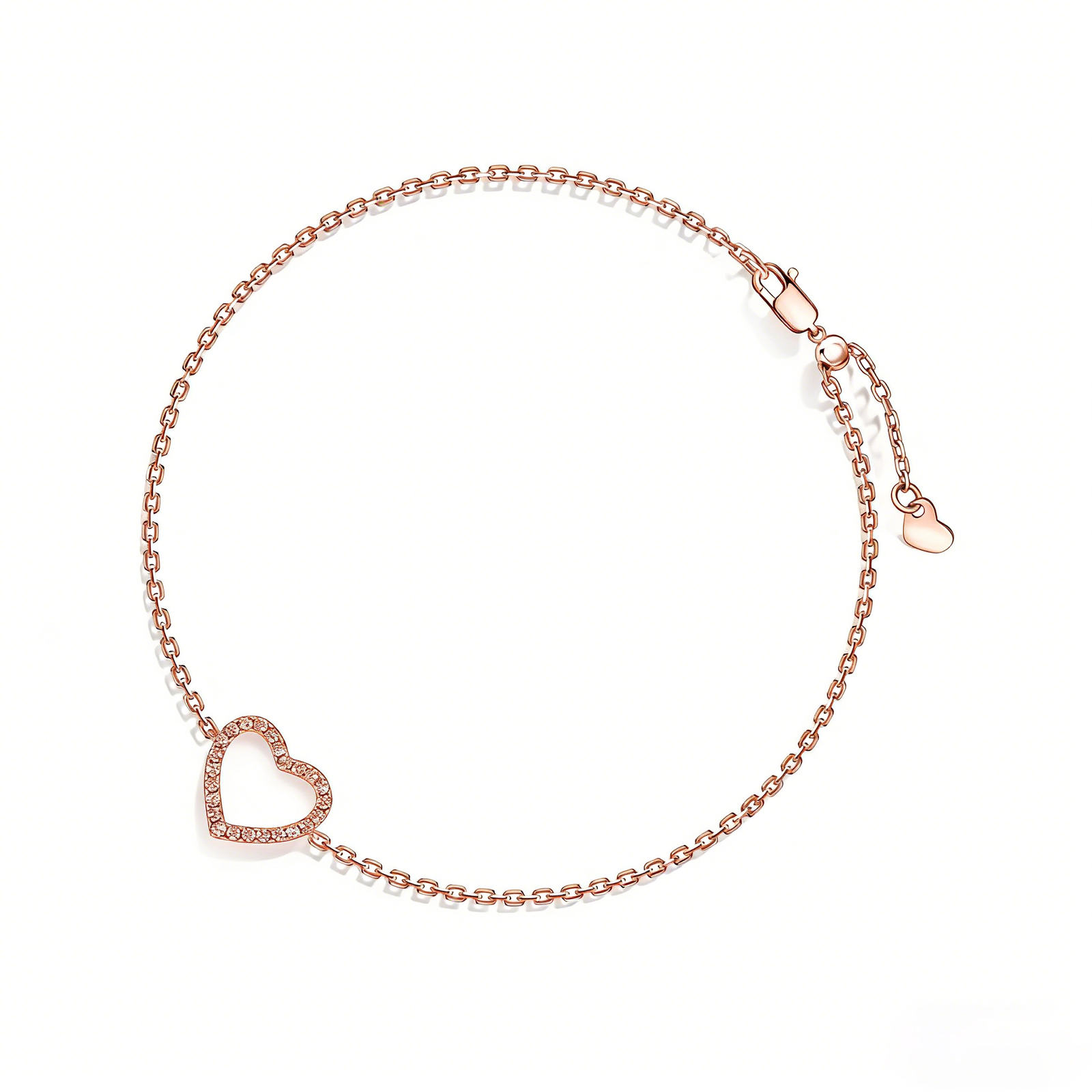 Sparkling Heart Moissanite Bracelet - Image 4